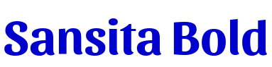 Sansita Bold шрифт